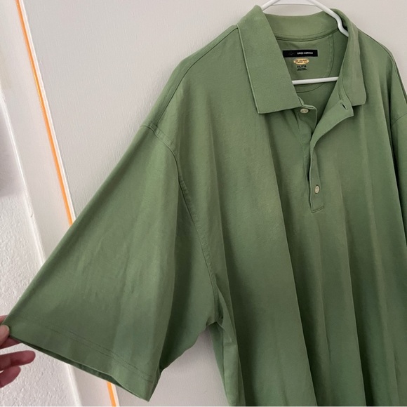 Greg Norman Men’s Play Dry Performance Mesh Polo Green Short Sleeve XXL - Picture 5 of 12